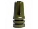 Classic 3-Pronged Design AR-15 Rifle Barrel Antenna Tip Flash Hider; Olive Drab/Army Green (Universal; Some Adaptation May Be Required)