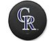 Colorado Rockies Spare Tire Cover with Camera Port; Black (21-24 Bronco)