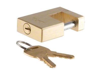 Coupler Padlock; Solid Brass