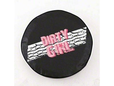 Dirty Girl Treads Spare Tire Cover with Camera Port; Black (21-24 Bronco)