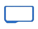 Display Screen Accent Trim; Velocity Blue (21-24 Bronco)