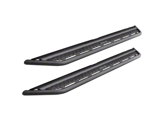 Go Rhino Dominator Xtreme D6 Side Step Bars; Textured Black (21-24 Bronco 4-Door)