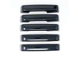 Chrome Delete Door Handle Covers; Gloss Black (21-24 Bronco 4-Door)