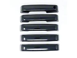 Chrome Delete Door Handle Covers; Gloss Black (21-24 Bronco 4-Door)