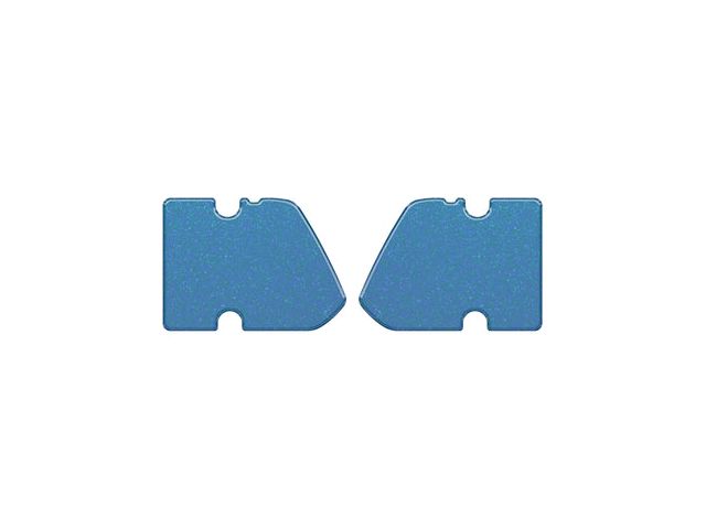 Door Latch Inserts; Atlas Blue (21-24 Bronco 2-Door)