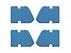 Door Latch Inserts; Atlas Blue (21-24 Bronco 4-Door)