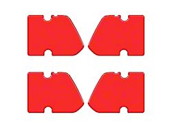 Door Latch Inserts; Race Red (21-24 Bronco 4-Door)