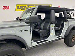 Door Sill Protection and Added Grip; Black (21-24 Bronco 4-Door)