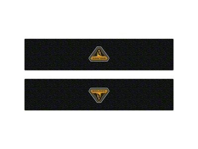 Door Sill Protection Overlays with Badlands Logo; White (21-24 Bronco 2-Door)