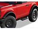 Drop Down Style Nerf Side Step Bars; Matte Black (21-24 Bronco 2-Door)