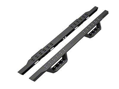 Drop Style Door to Door Nerf Side Step Bars; Black (21-24 Bronco 2-Door)