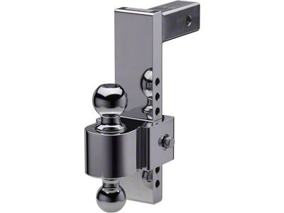 FLASH E Series 2-Inch Receiver Hitch Adjustable Ball Mount; 10-Inch Drop (Universal; Some Adaptation May Be Required)