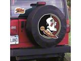 Florida State University Head Spare Tire Cover with Camera Port; Black (21-24 Bronco)