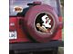 Florida State University Head Spare Tire Cover with Camera Port; Burgundy (21-24 Bronco)
