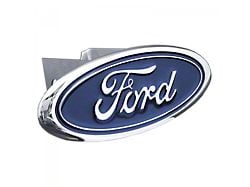 Ford Hitch Cover; Chrome (Universal; Some Adaptation May Be Required)