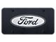 Ford Laser Etched License Plate; Rugged Black (Universal; Some Adaptation May Be Required)