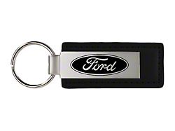 Ford Leather Key Fob; Black