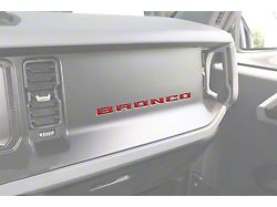 Glove Box Insert Letters; Forged Carbon Fiber (21-24 Bronco)