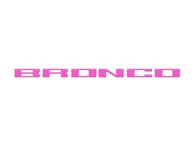 Glove Box Letters Inserts; Hot Pink (21-24 Bronco)