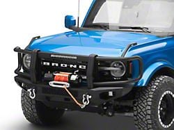 HD Front Bumper with Brush Guard; Black (21-24 Bronco)