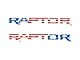 Hood Cowl Letter Inserts; American Flag (22-24 Bronco Raptor)