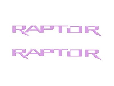 Hood Cowl Letter Inserts; Lavender Purple (22-24 Bronco Raptor)