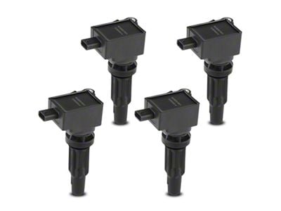 Ignition Coils; Set of Four; Black (21-25 2.3L EcoBoost Bronco)