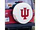 Indiana University Spare Tire Cover with Camera Port; White (21-24 Bronco)