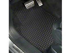 Intro-Tech Hexomat Custom Fit All-Weather Front and Rear Floor Mats; Black (21-25 Bronco 4-Door)