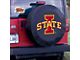 Iowa State University Spare Tire Cover with Camera Port; Black (21-24 Bronco)