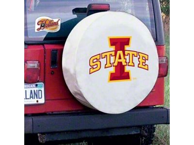 Iowa State University Spare Tire Cover with Camera Port; White (21-24 Bronco)