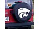 Kansas State University Spare Tire Cover with Camera Port; Black (21-24 Bronco)