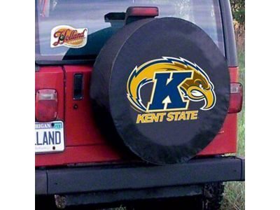 Kent State University Spare Tire Cover with Camera Port; Black (21-24 Bronco)