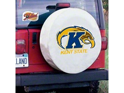 Kent State University Spare Tire Cover with Camera Port; White (21-24 Bronco)
