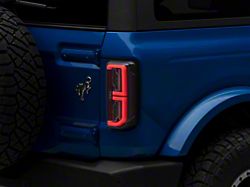 LED Tail Lights; Black Housing; Clear Lens (21-24 Bronco w/ Factory LED Tail Lights, Excluding Raptor)