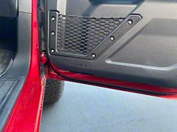 Lower Front Door Accent Trim; Domed Carbon Fiber (21-24 Bronco)