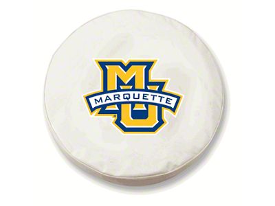 Marquette University Spare Tire Cover with Camera Port; White (21-24 Bronco)