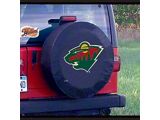 Minnesota Wild Spare Tire Cover with Camera Port; Black (21-24 Bronco)