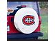 Montreal Canadiens Spare Tire Cover with Camera Port; White (21-24 Bronco)