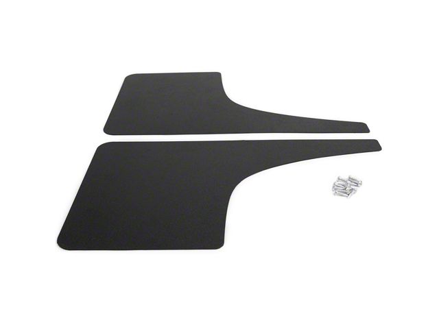 Mud Flaps; Front; Gloss Carbon Fiber Vinyl (21-24 Bronco)