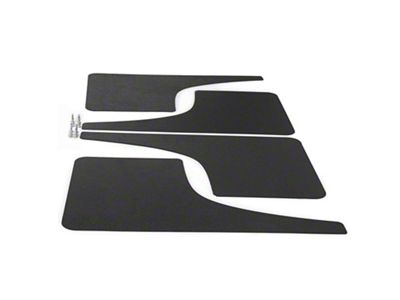 Mud Flaps; Front and Rear; Carbon Flash Metallic Vinyl (21-24 Bronco)