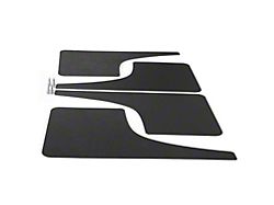 Mud Flaps; Front and Rear; Matte Black Vinyl (21-25 Bronco)