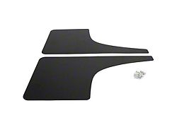 Mud Flaps; Front; Textured Black (21-25 Bronco)