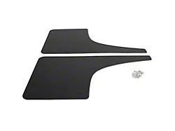 Mud Flaps; Rear; Dry Carbon Fiber Vinyl (21-25 Bronco)