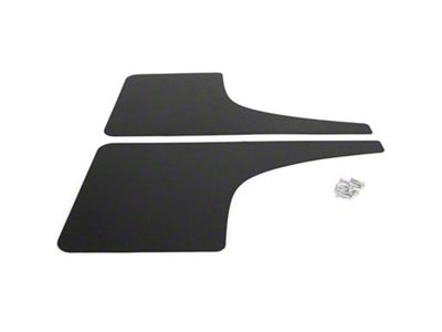 Mud Flaps; Rear; Forged Carbon Fiber Vinyl (21-24 Bronco)