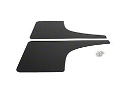 Mud Flaps; Rear; Matte Black Vinyl (21-25 Bronco)