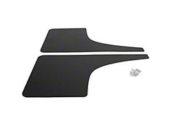 Mud Flaps; Rear; Textured Black (21-25 Bronco)