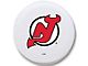 New Jersey Devils Spare Tire Cover with Camera Port; White (21-24 Bronco)