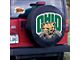 Ohio University Spare Tire Cover with Camera Port; Black (21-24 Bronco)