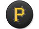 Pittsburgh Pirates Spare Tire Cover with Camera Port; Black (21-24 Bronco)
